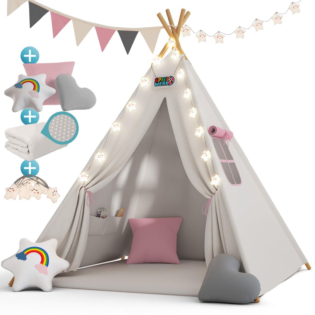 Spielwerk® Tenda da Gioco per Bambini in Cotone Immagine del prodotto 