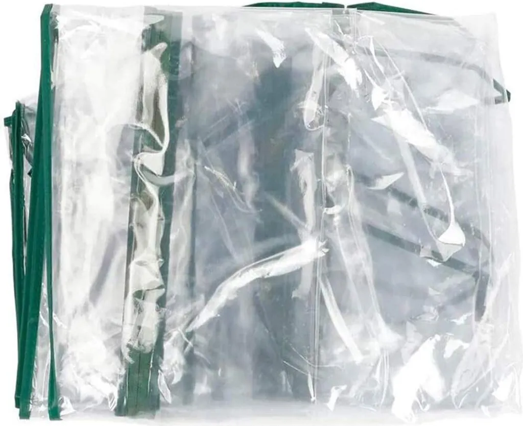 Housse de mini-serre imperméable avec fermeture éclair et PVC pliable - 6
