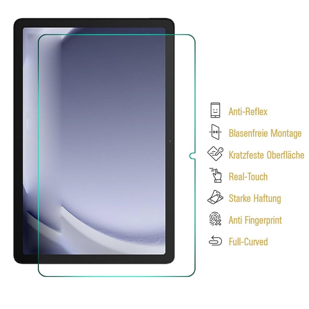 2x 9H Panzerglas für Samsung Galaxy Tab A9 Plus matt Produktbild 3