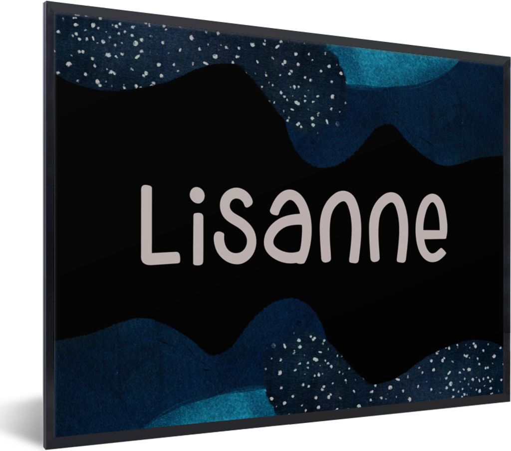 MuchoWow Gerahmtes Poster Lisanne - Pastell - Mädchen 40x30 cm - Poster mit Schwarzem Bilderrahmen Wandposter Rahmen Foto Bilder - Kunstposter -...