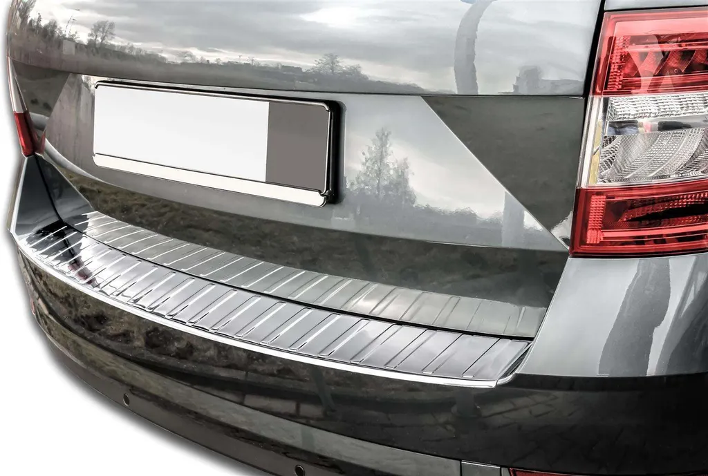 Protection de Pare-choc Inox Poli Anti-Rayures Skoda Octavia 3 Break