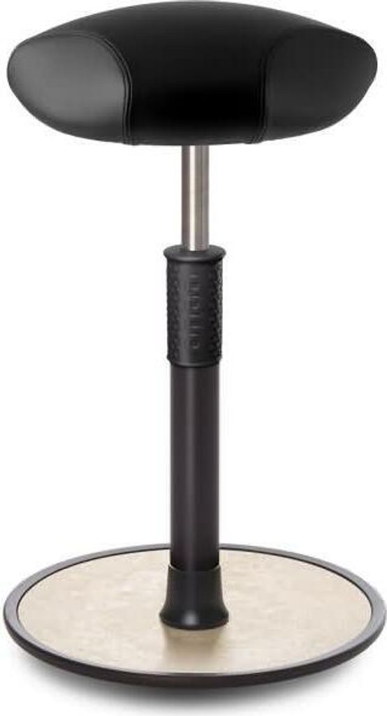 Sitz- Stehhocker Free Tall Triangel Boxmark Leder schwarz Produktbild 