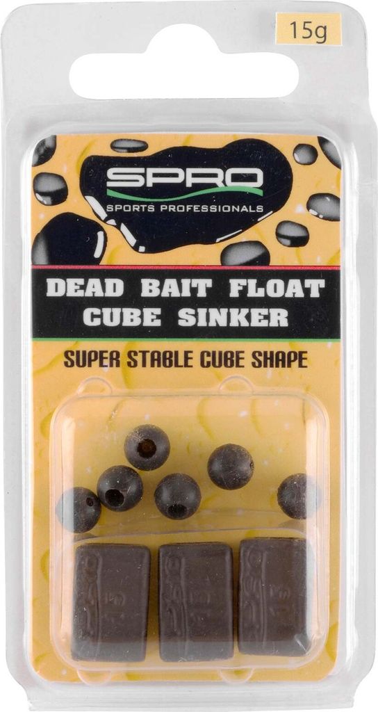 Spro Deadbait Cube Sinker - Grundblei, Gewicht / Inhalt:35g - 2 Stück