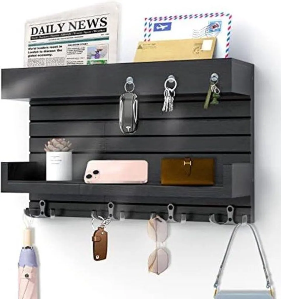 Porte-clés en bois gris au design scandinave élégant pour vos clés