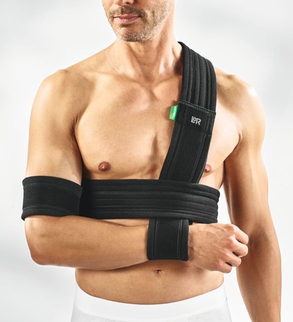 Schultergelenkorthese Cellacare Gilchrist Classic schwarz-grün>>>>Gr. 2