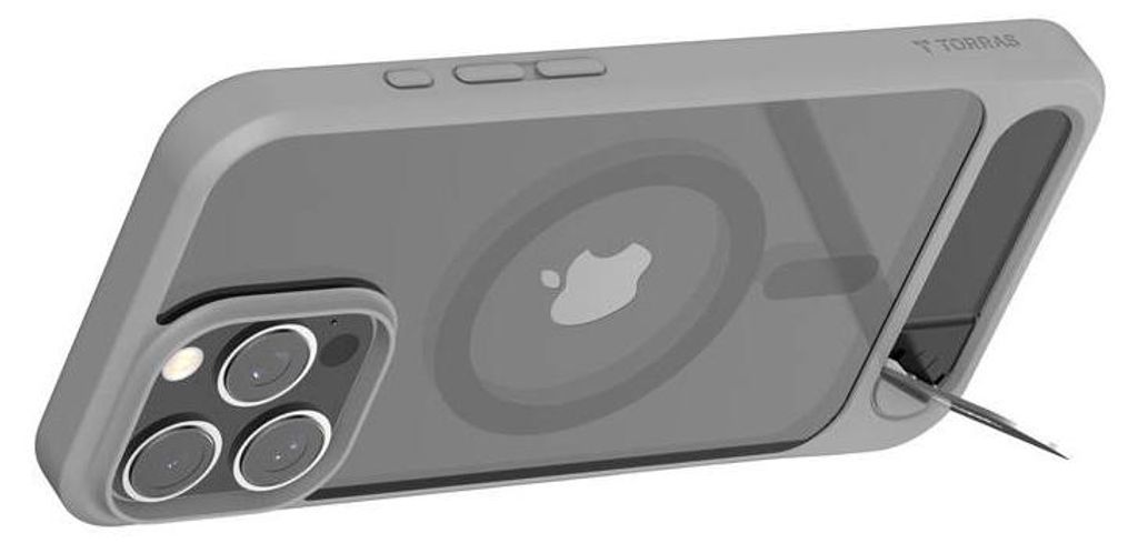 Torras Pstand Series Case for iPhone 16 Pro Max (gray
