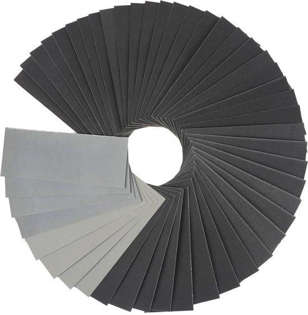 Schleifpapier 42 Stück, wasserdicht, 120-5000 Körner, für Holz, Metall, Auto, 230x93mm