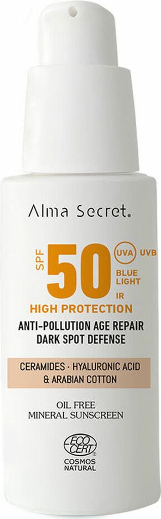 Alma secret SOLAR getönte Gesichtscreme SPF50 #Sand 50 ml