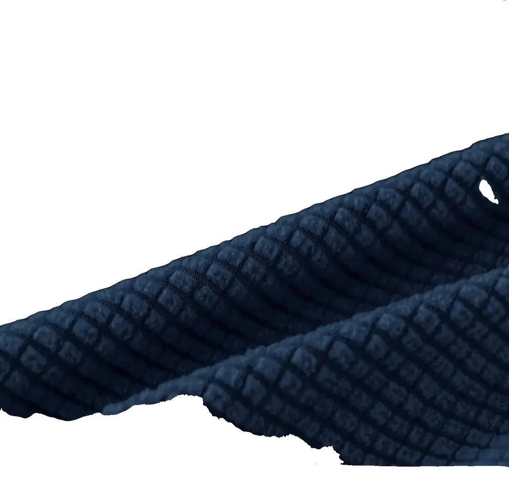 Housse Extensible Anti-tache Bleu Marine, Protection Totale Canapé 4 Places