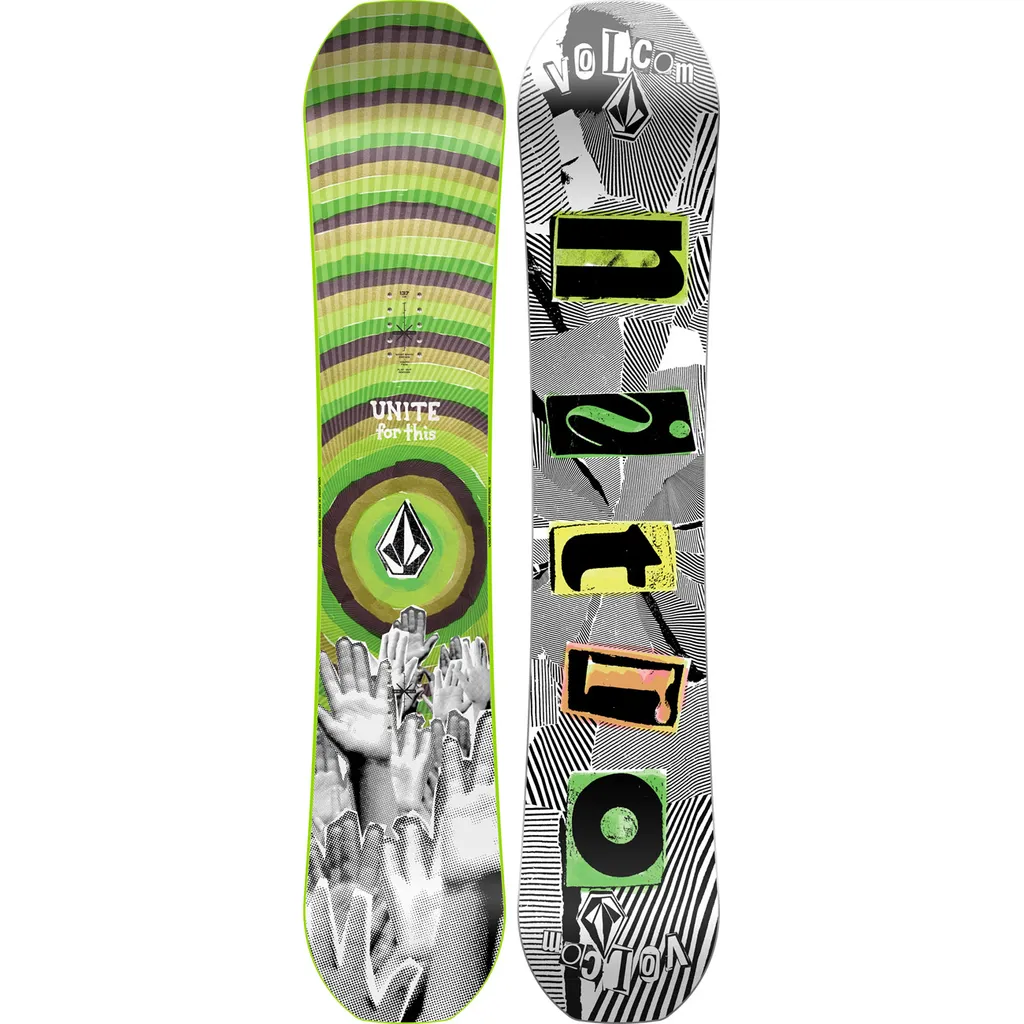 NITRO Ripper X Volcom 132 : Snowboard Enfant Anti-Fautes de Carre