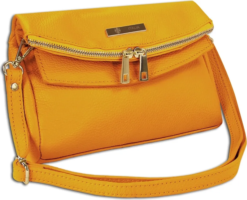 Petit sac jaune Toscanto OTT803SY en cuir - Fini les sacs encombrants