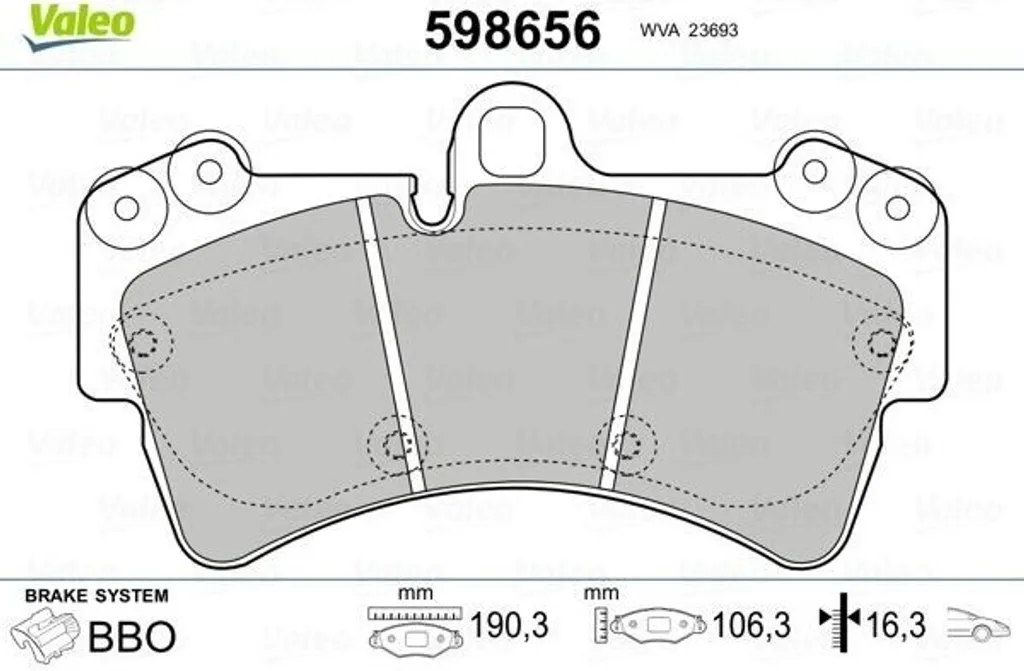Plaquettes de frein avant pour Audi Q7 et Touareg idéal pour remorquage