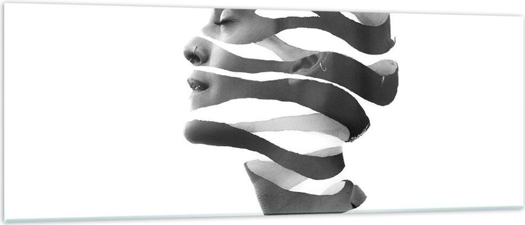 Bilder auf glas - Einteilig - Frau Surrealismus Monochrom - Produktbild 