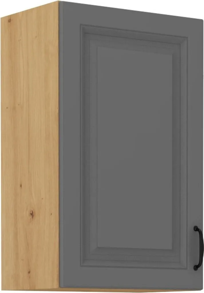 Mobile Cucina Sospeso SOPHIA 45 cm - Grigio e Rovere Artisan