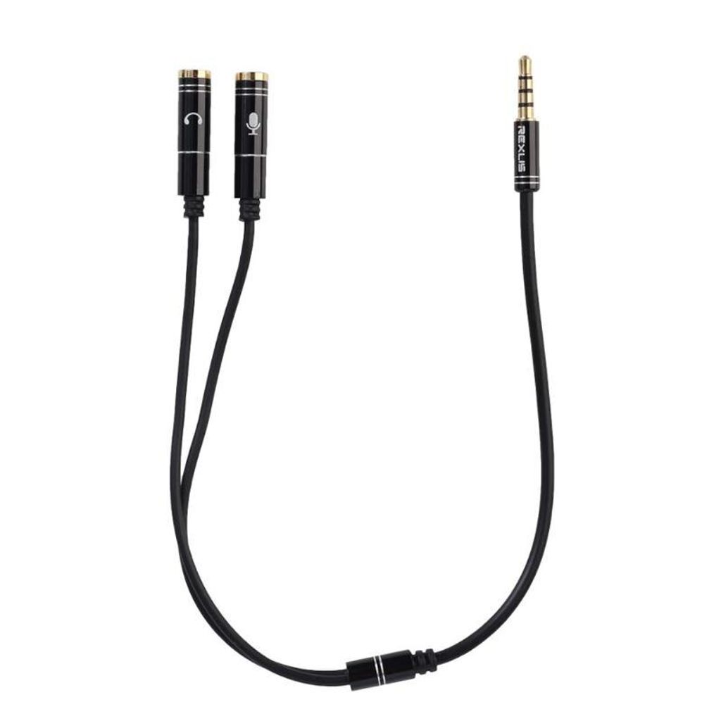 3, 5mm Stereo Audio Stecker auf 2 Weibliche Headset Mic Y Produktbild 3
