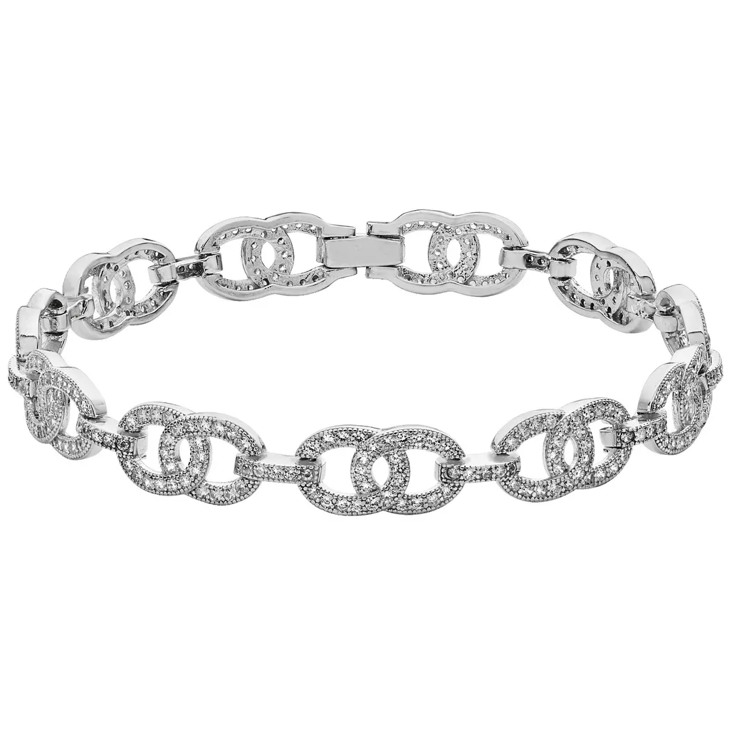 Bracelet Argent Anti-Ternissement Anti-Allergie Zirconium 8mm