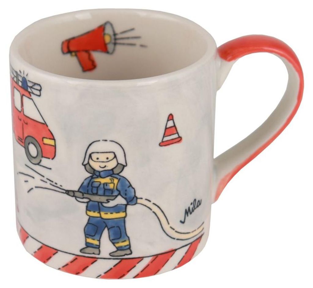 Mila Keramik Kinder-Becher Feuerwehr Helden | ca. 180ml Produktbild 