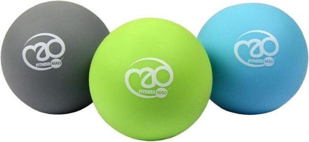Fitness Mad - Massage Bälle 3er-Pack RD1820 (Einheitsgröße) (Himmelblau/Grau/Grün)