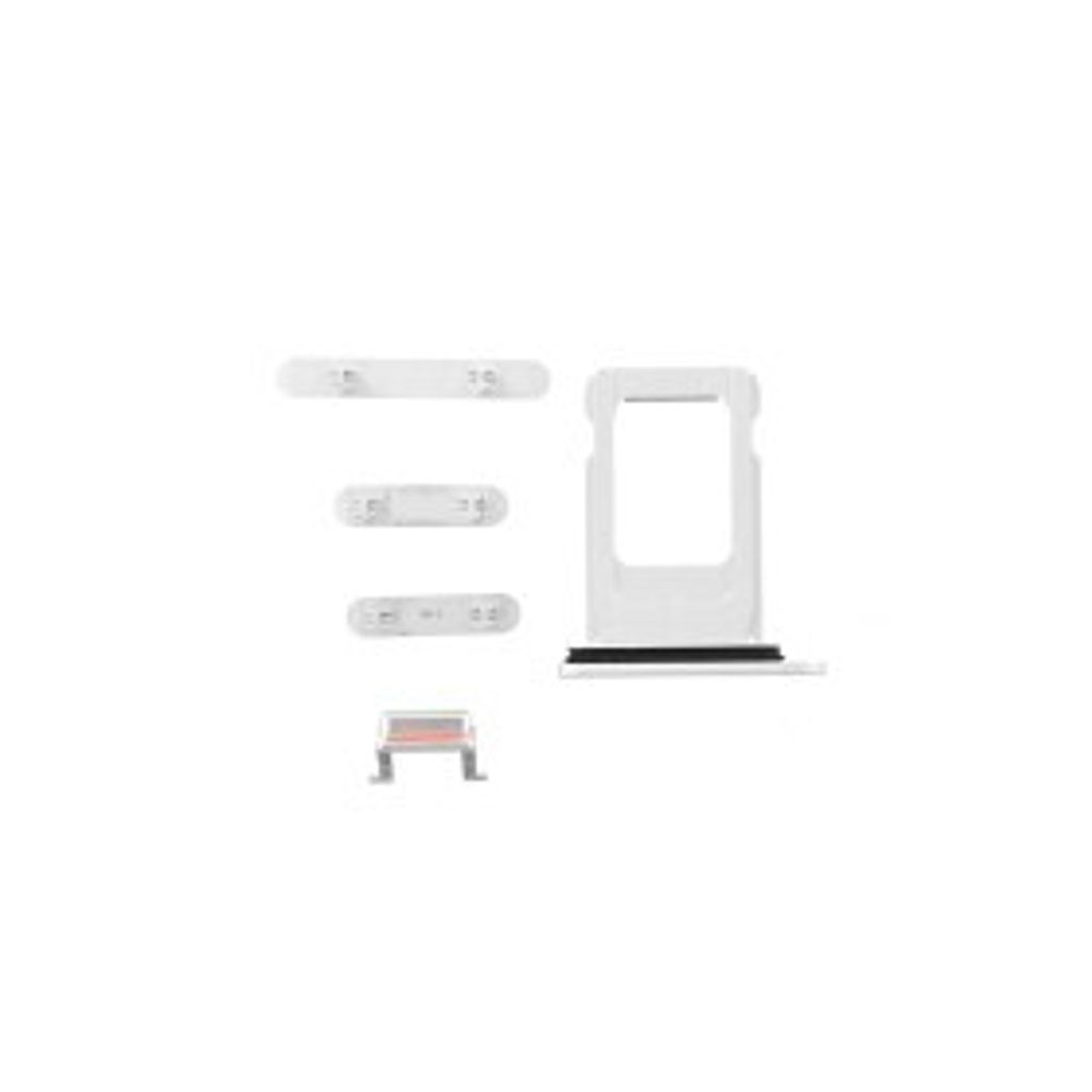 Tasten Set für iPhone XR Ersatz Knopf Stummschalttaste weiß