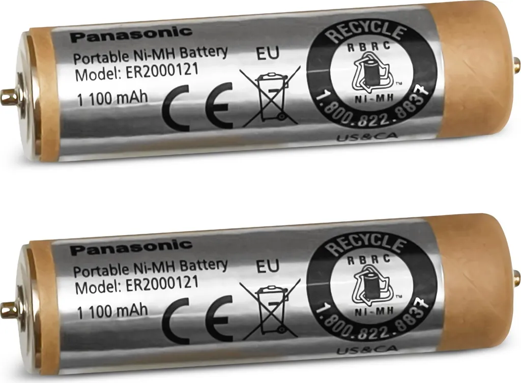 Batterie Panasonic WER160L2506 Set de 2 pour Tondeuse ER160 et ER1610