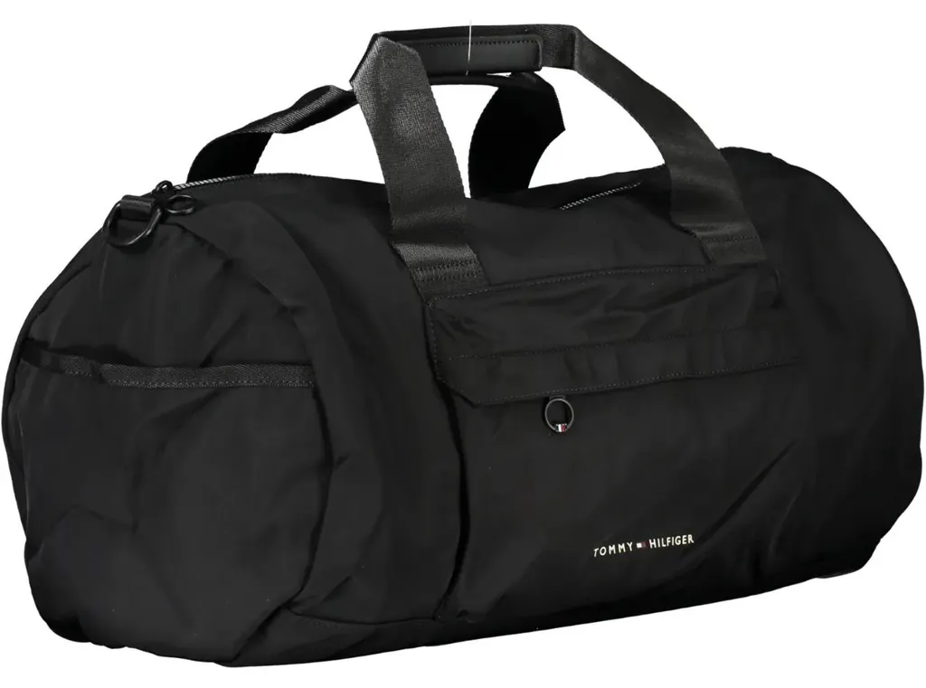 Petit sac Tommy Hilfiger noir ajustable en textile de haute qualité