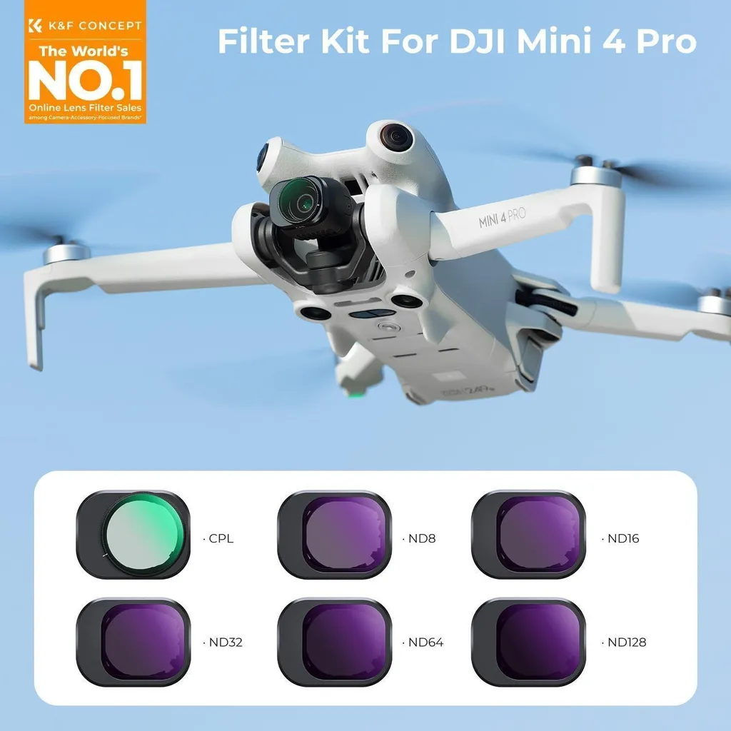 Filtre ND DJI Mini 4 Pro Multicouche - Pack 6 Pièces Haute Définition - 2