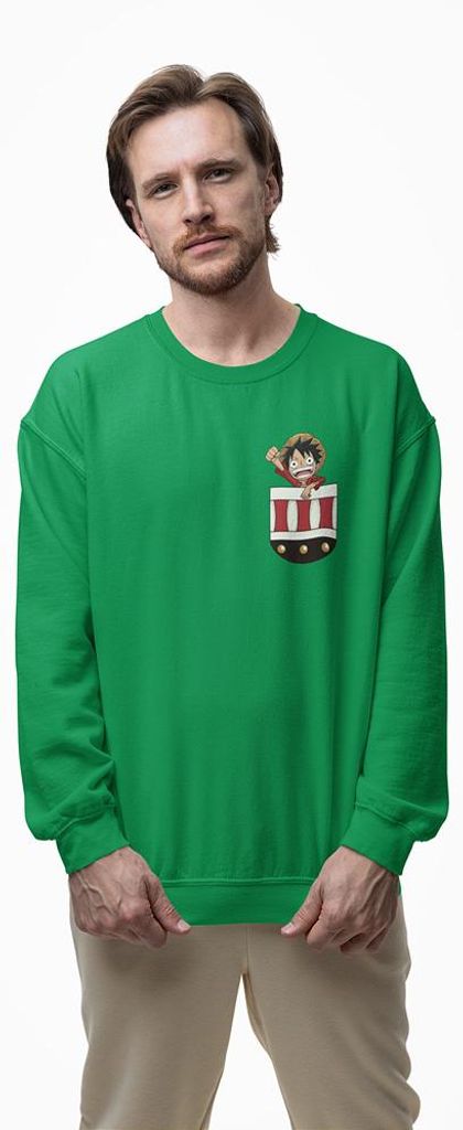 D&B Design Uni Pullover SWMO00088 OnePeace Grün-Größe 2XL