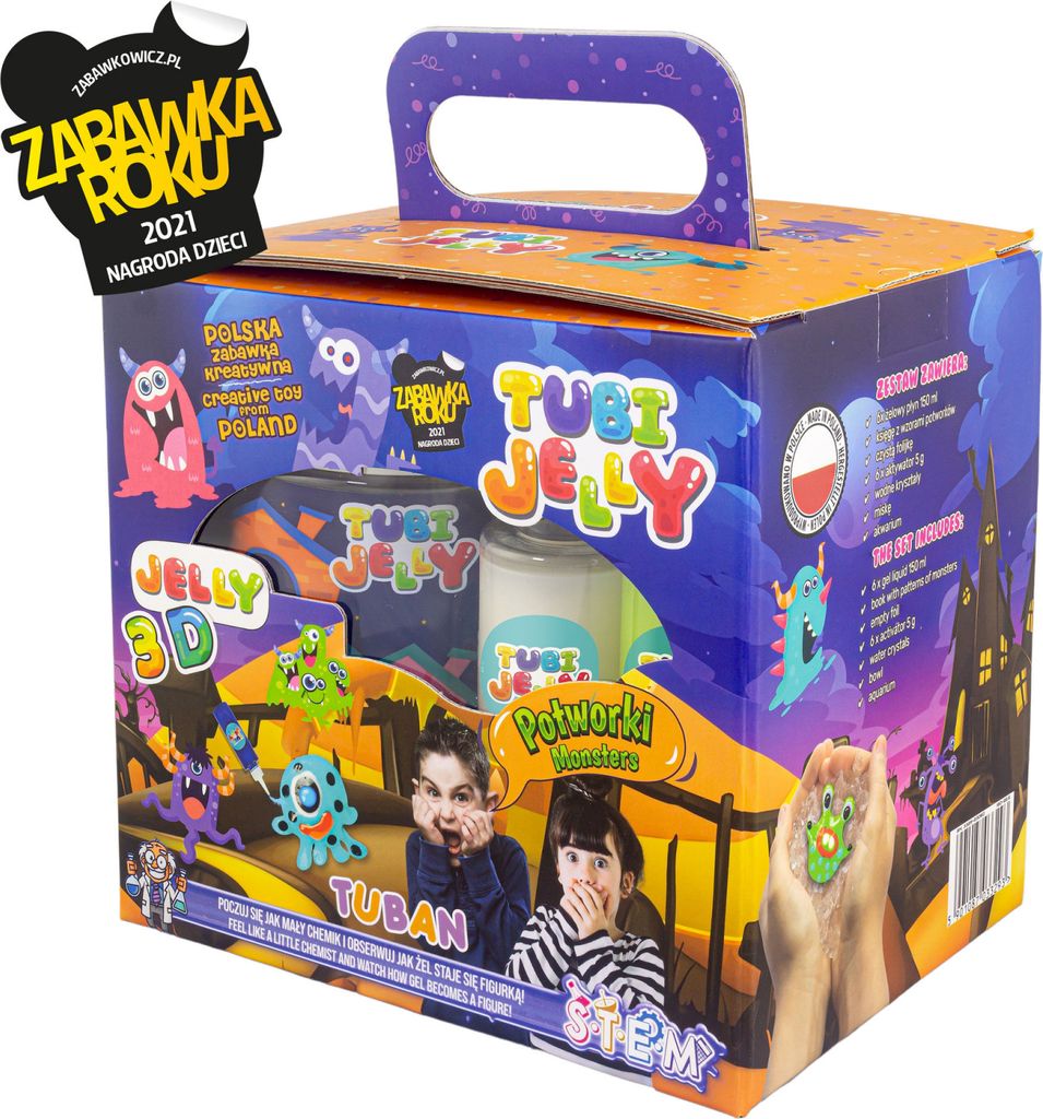 TUBAN TubiJelly 6col+taniche piccole Monsters TU3329 3329 Immagine del prodotto 