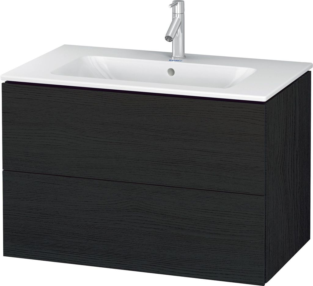 Duravit L-Cube Waschtischunterbau wandhängend, 2 Schubkästen, 820x550x481mm, LC624101616