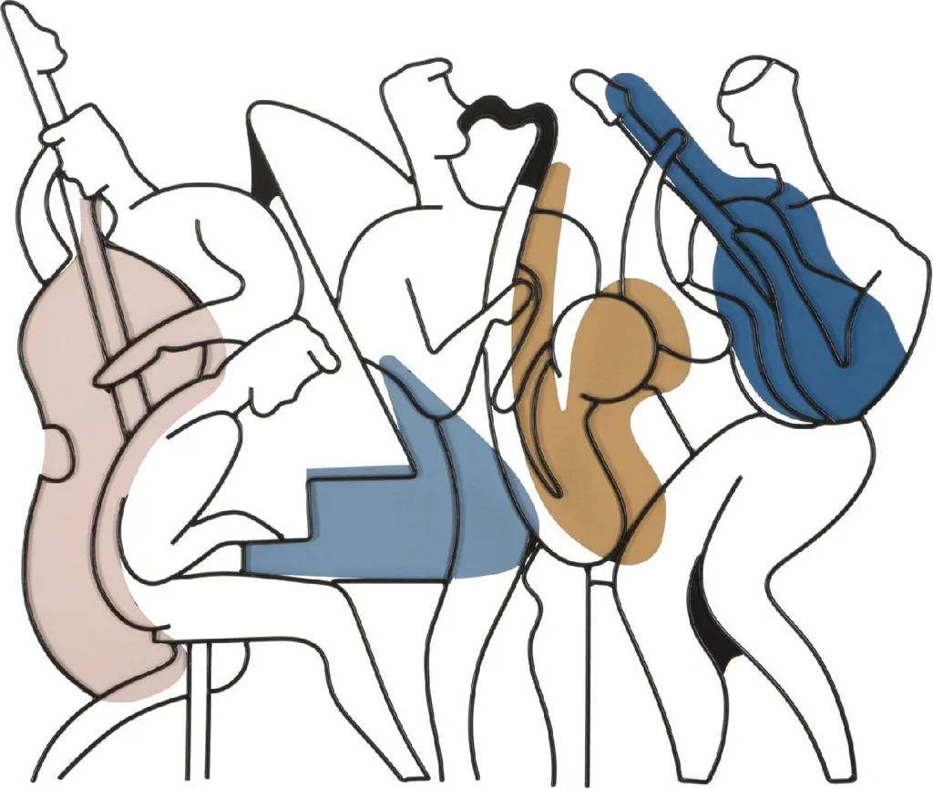 Panneau Mural Jazz Multicolore Mauro Ferretti : Finissez les Murs Vides