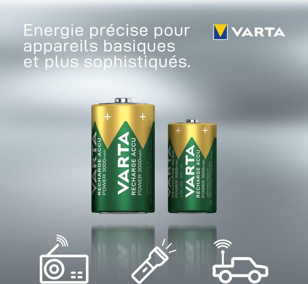 VARTA NiMh Akku 2 x Baby 3,0 Ah Blister Obrázok produktu 17