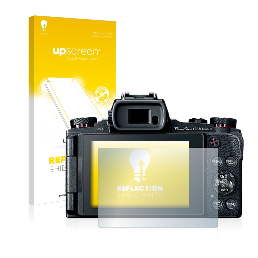 upscreen Schutzfolie für Canon PowerShot G1 X Mark III Displayschutz Displayschutzfolie Folie Matt Entspiegelungsfolie