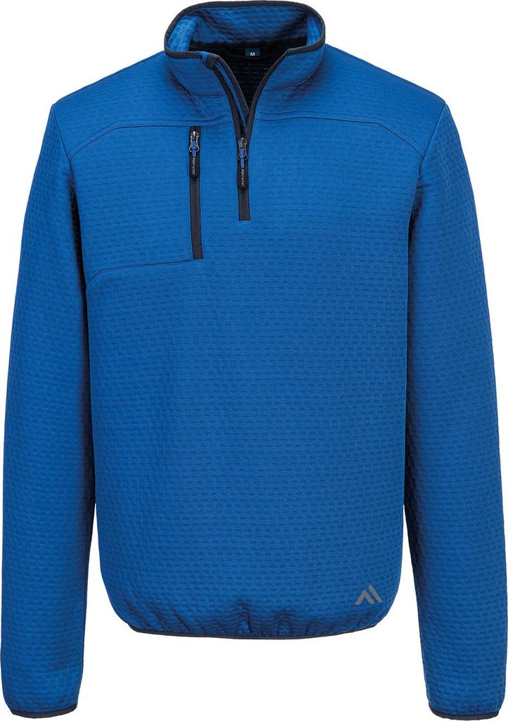 Portwest - "KX3" Sweatshirt für Herren, mit kurzem Reißverschluss RW11029 (L) (Blau)