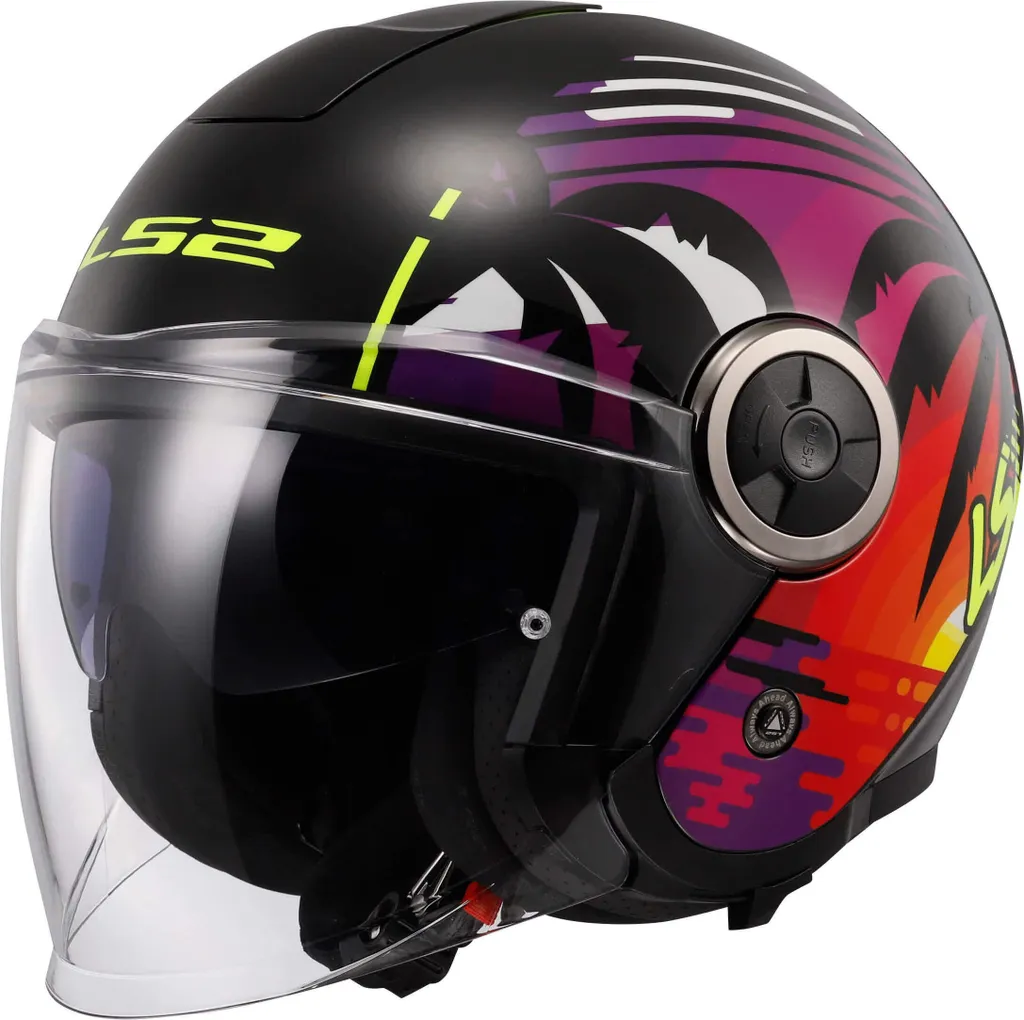 Casque Jet Scooter LS2 OF620 Classy Palm Noir Taille S idéal Trajet Ville