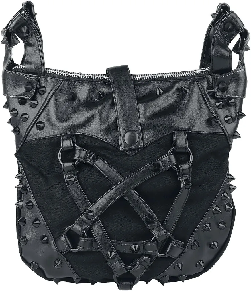 Sac à main Vixxsin Noir Conjure Bag au style gothique avec pentagramme