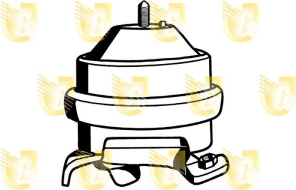1 Lagerung, Motor UNIGOM 396042 für SEAT VW, vorne