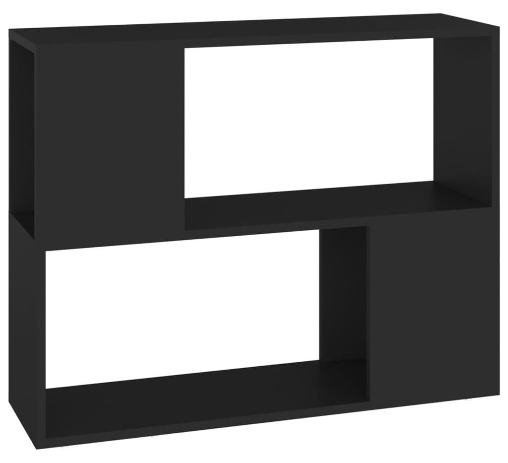 vidaXL TV skříňka černá 80x24x63 cm Dřevěný materiál Obrázek produktu 