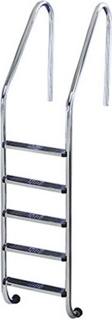 Pool Einbauleiter WEIT 180 cm I 5-stufig I V2A Edelstahl Produktbild 