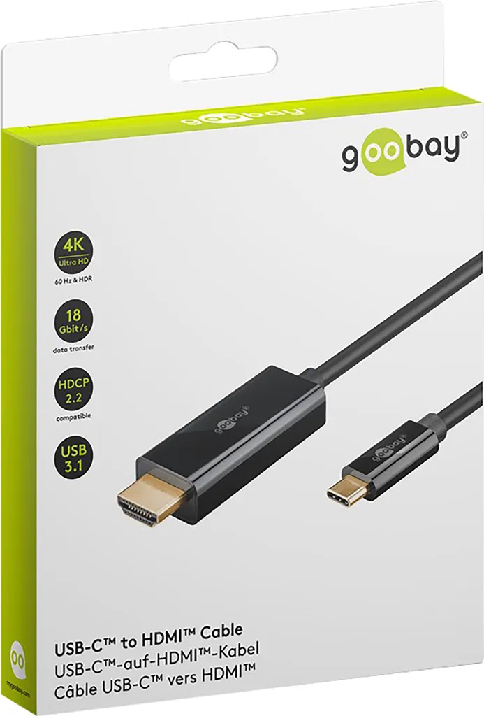 Cavo Goobay USB-C a HDMI 4K 60Hz: Risoluzione Ultra HD per Professionisti - 2