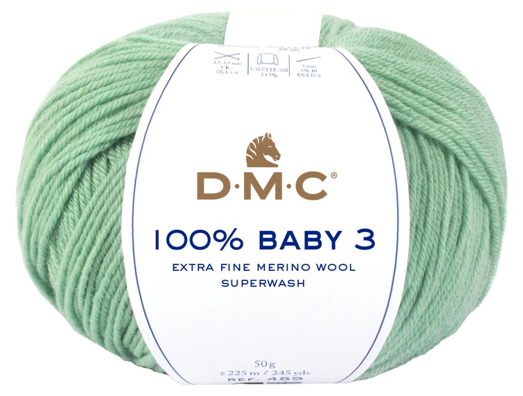 DMC Baby 3, Baby, Grün, Wolle, 225 m, 100% Baby Aquarelle, Produktbild 