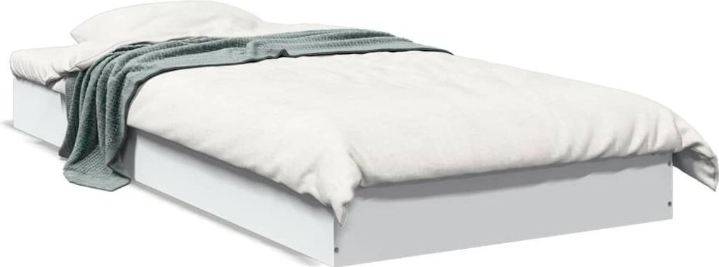 "2026 Promotion" Bettgestell moderne - Weiß - 75x190 cm - Holzwerkstoff - Polsterbett CC30184