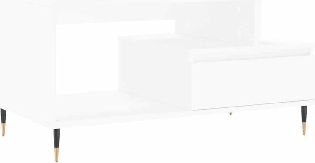 vidaXL Couchtisch Weiß 90x49x45 cm Holzwerkstoff