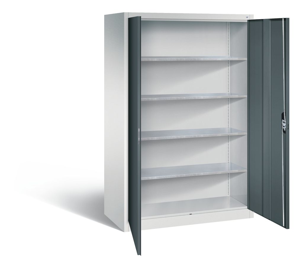 C+P Werkzeugschrank Acurado, H1950xB1200xT600mm, Front Anthrazitgrau, Korpus Lichtgrau (8932-00)