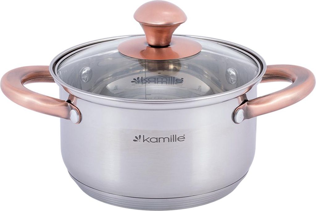 Topf mit Deckel 1,5 l INDUKTION GAS KAMILLE Produktbild 