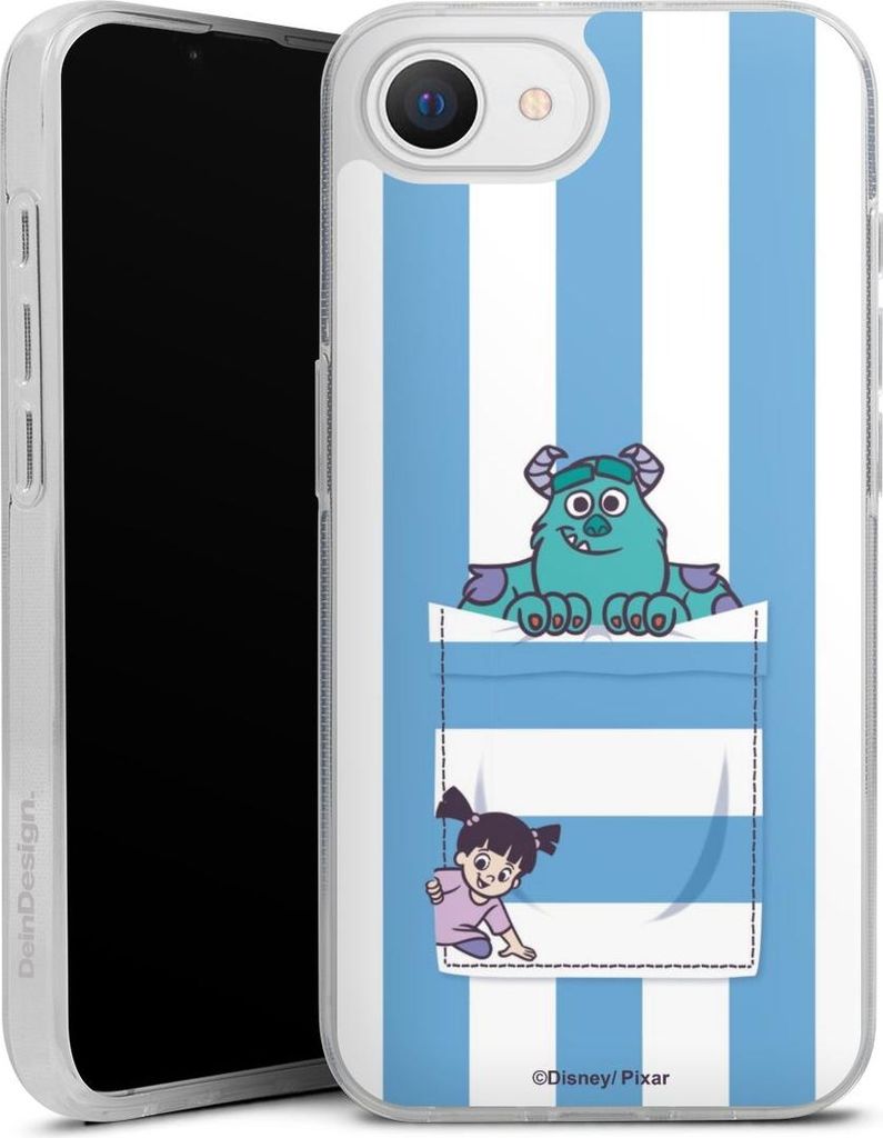 DeinDesign Handyhülle für Apple iPhone 16e Silikon Hülle Case Smartphone Schutzhülle Disney Pixar Fanartikel Die Monster AG