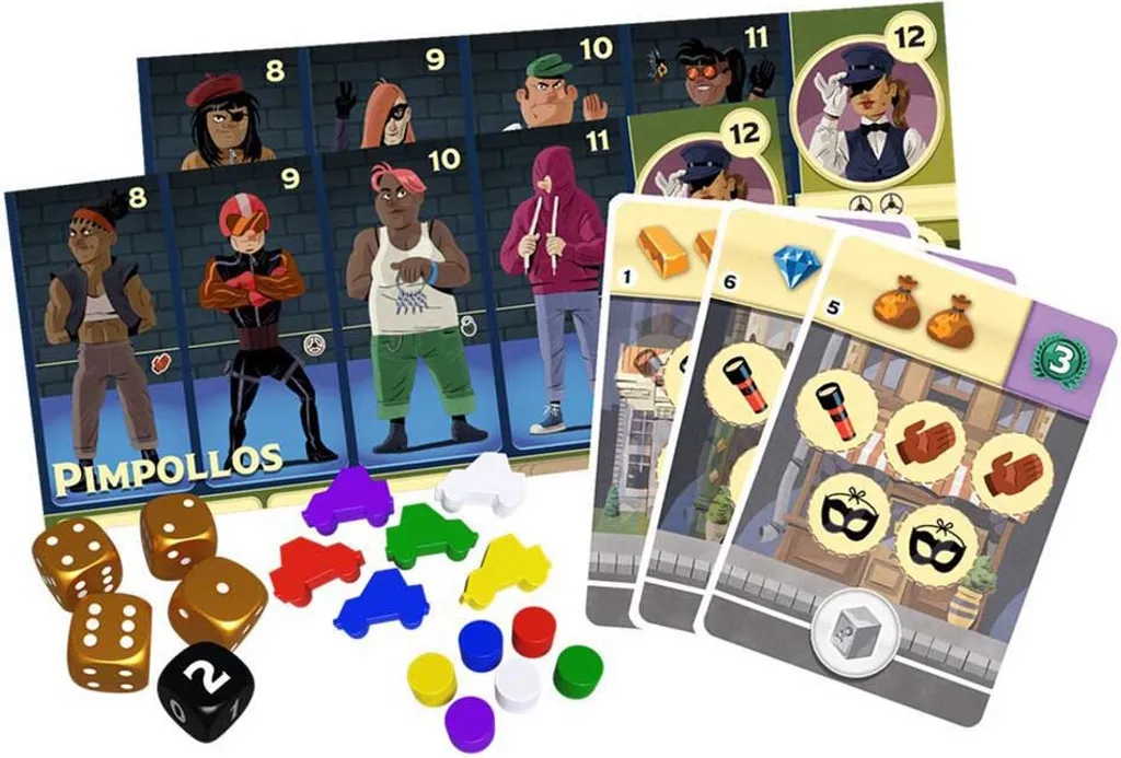 Jeu de dés Malas Compañias Asmodee avec accessoires dorés exclusifs