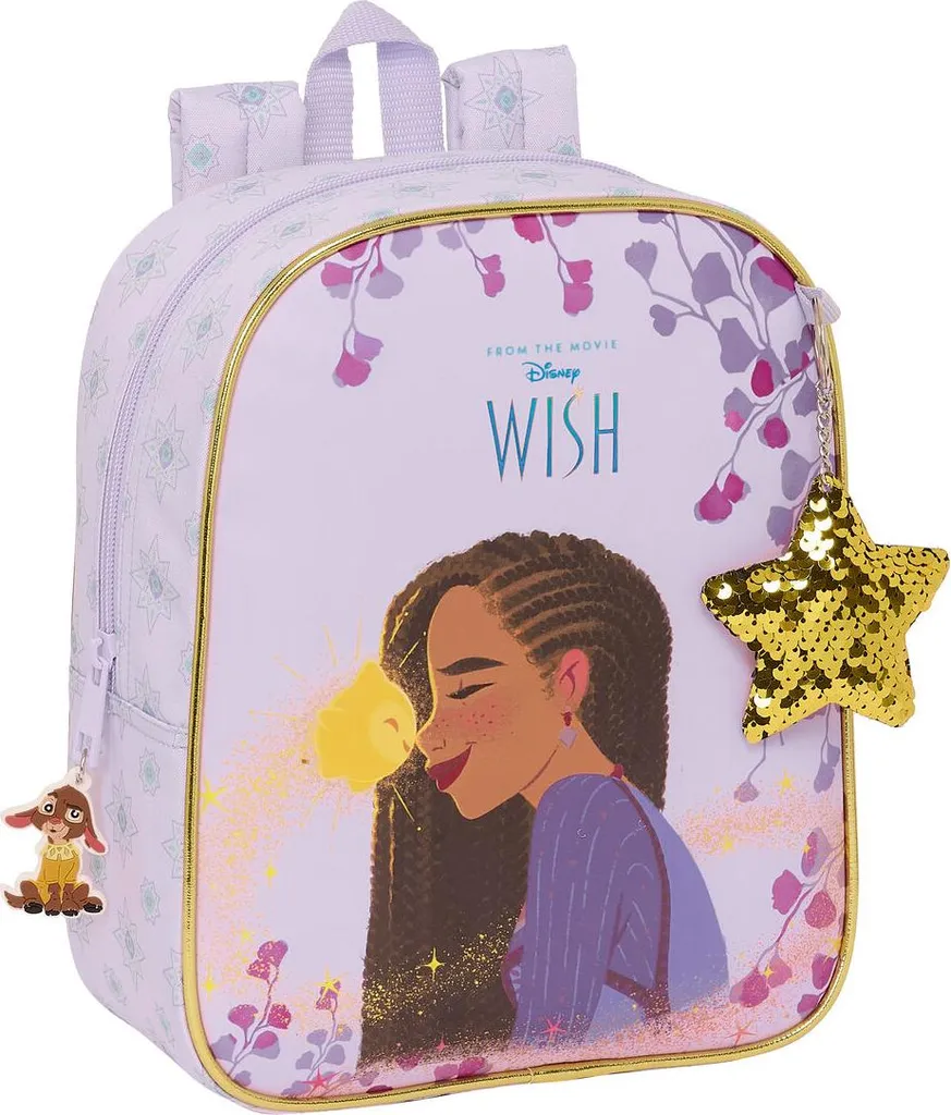 Zaino Disney Wish 22 x 27 x 10 cm - Zainetto Materna Originale Safta