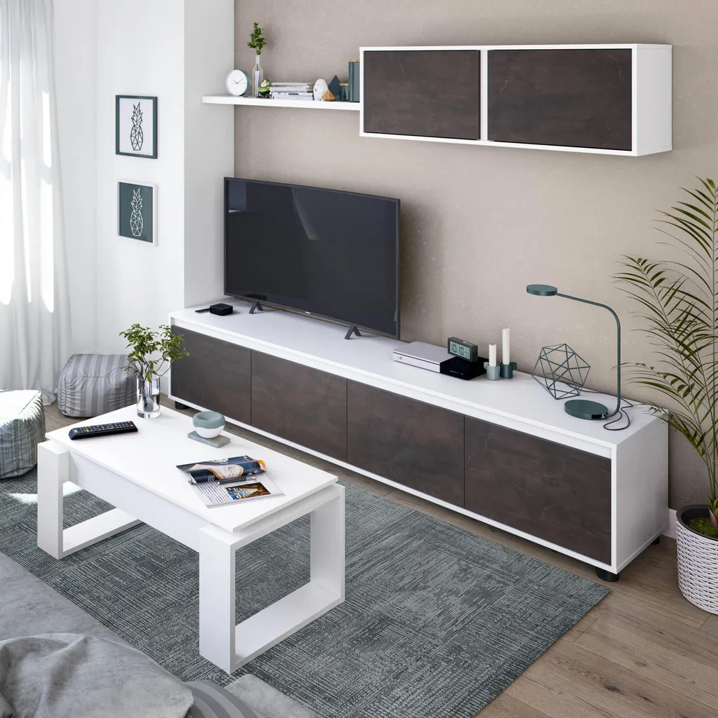 Table Basse Relevable L102 cm Ciara idéale pour Dîner et Télétravail - 5