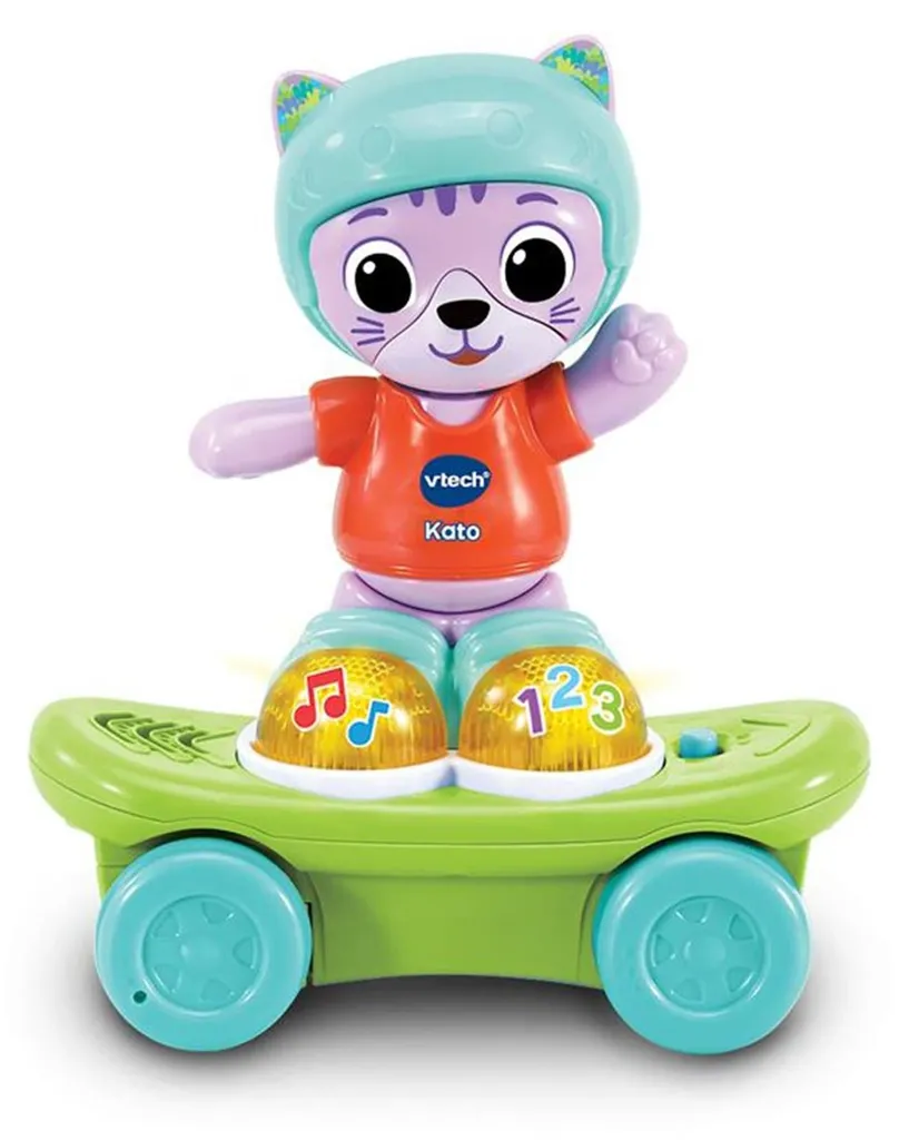 Vtech Animal Friends Kato le Chat de Skateboard Jouet Interactif Enfant