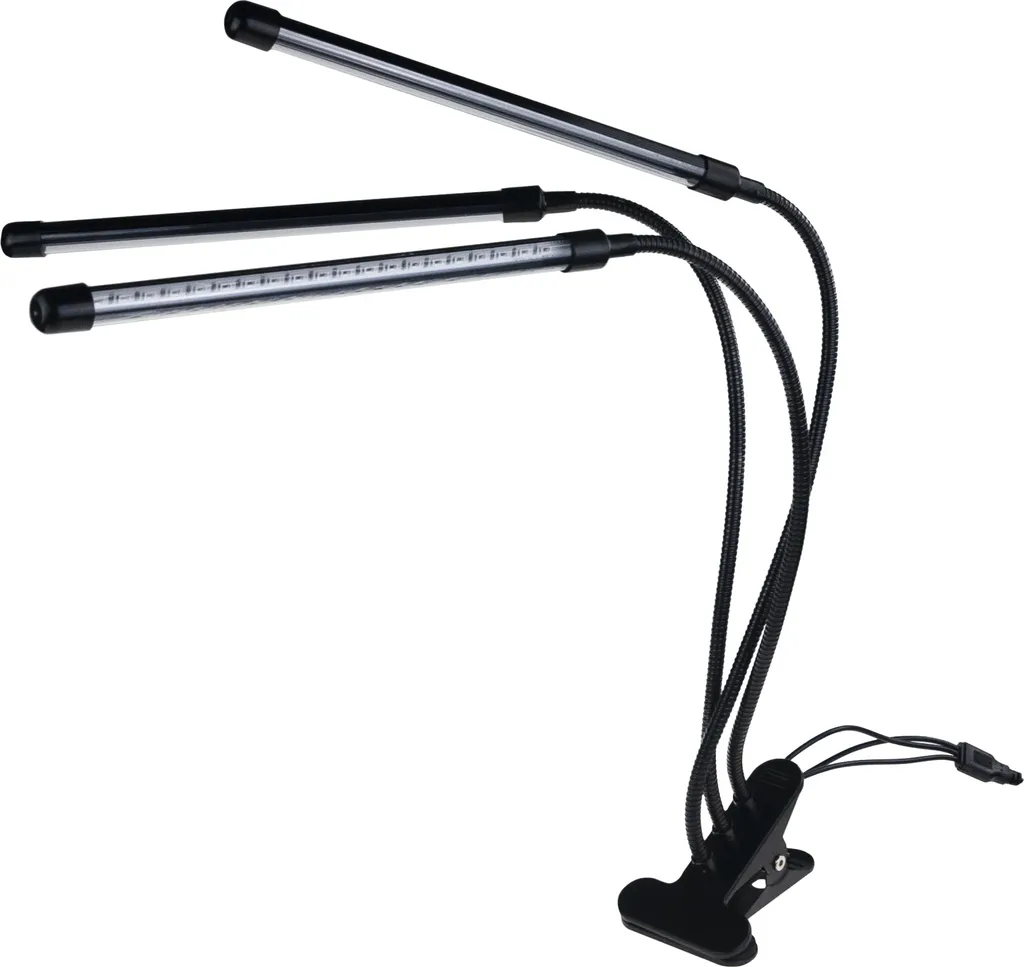 Lampe horticole 60 LED télécommandée avec bras orientable noir - 5